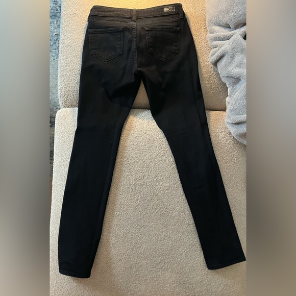 Paige skyline jeans black distressed knees size 26 - Picture 2 of 2
